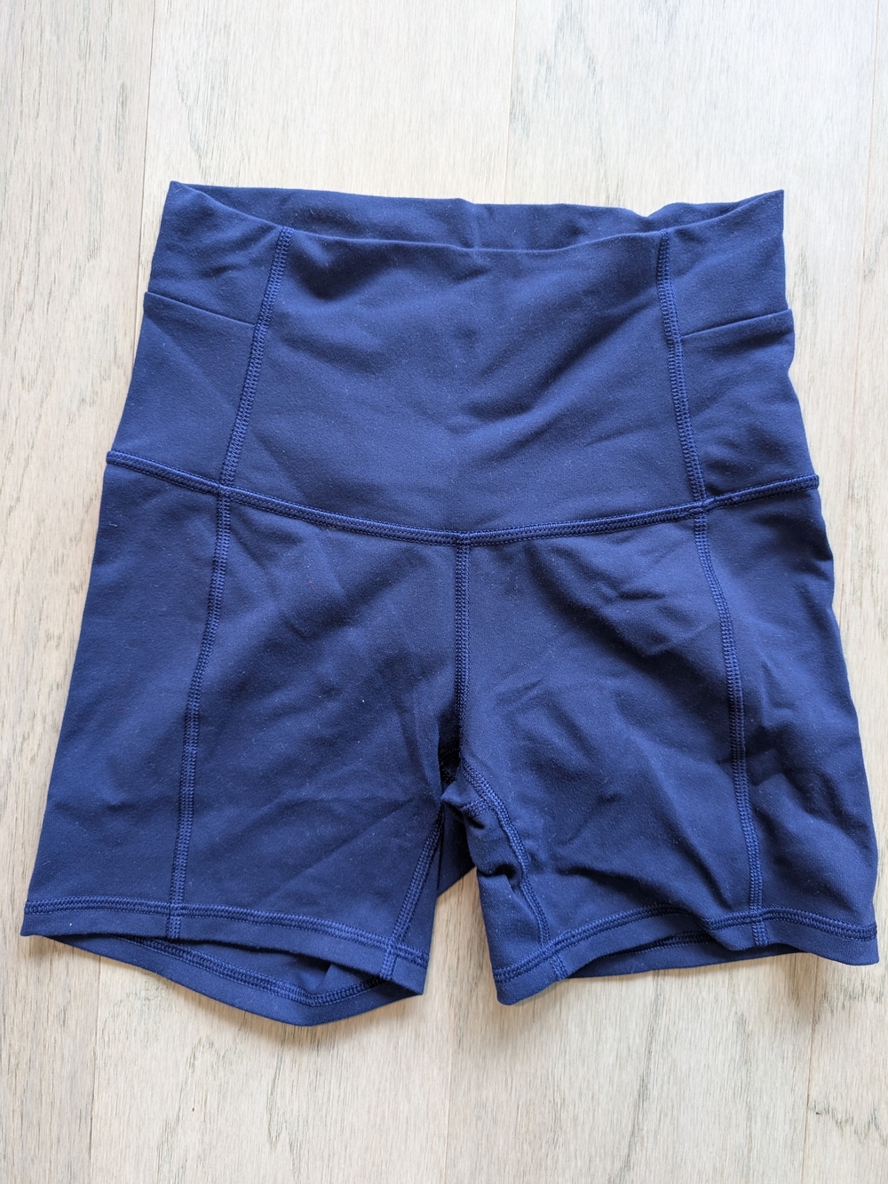 lululemon athletica Navy High-Rise Bike Shorts